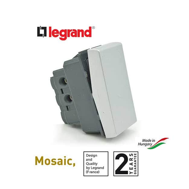 LEGRAND - 10A Switch 1Mod, Aluminum