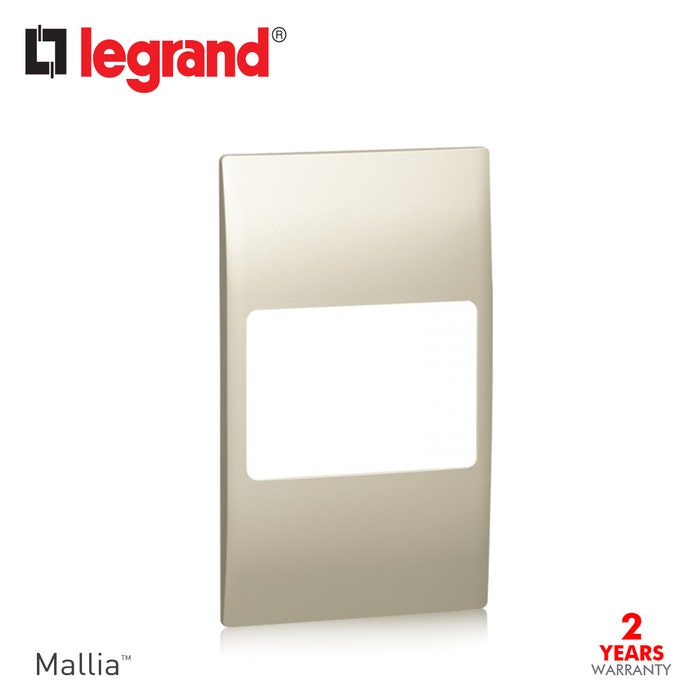 LEGRAND - Plate Mallia, 2 Gang Vertical