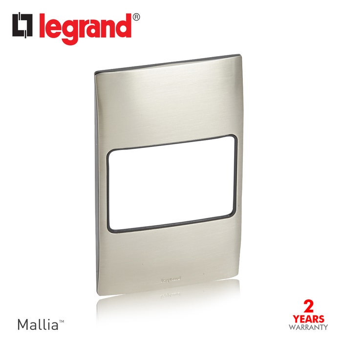 LEGRAND - Plate Mallia, 2 Gang Vertical 