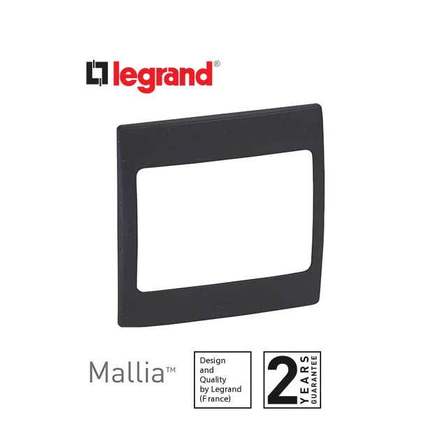 LEGRAND - Plate Mallia, 1 Gang, Matt Black