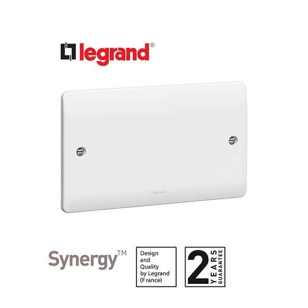 LEGRAND - Blanking Plate Synergy, 2 Gang, 86 x 146 mm, White