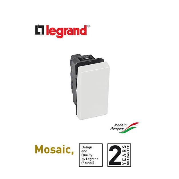 LEGRAND - Switches 10 A, 250V, 1 Way 1Mod, White
