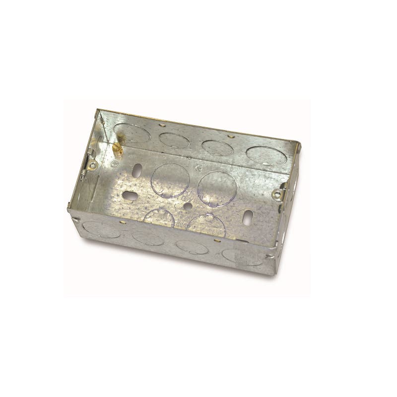 BAHRA - BOX METAL 7X14CM, 47MM(D),1.1MM(TH), 3/4"KO  ADJ. W/O EARTH