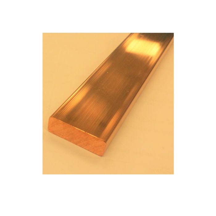 BAHRA BUSBAR - Copper Bar, 125x5mm, 5.5 Meters Length, Rounded Corners