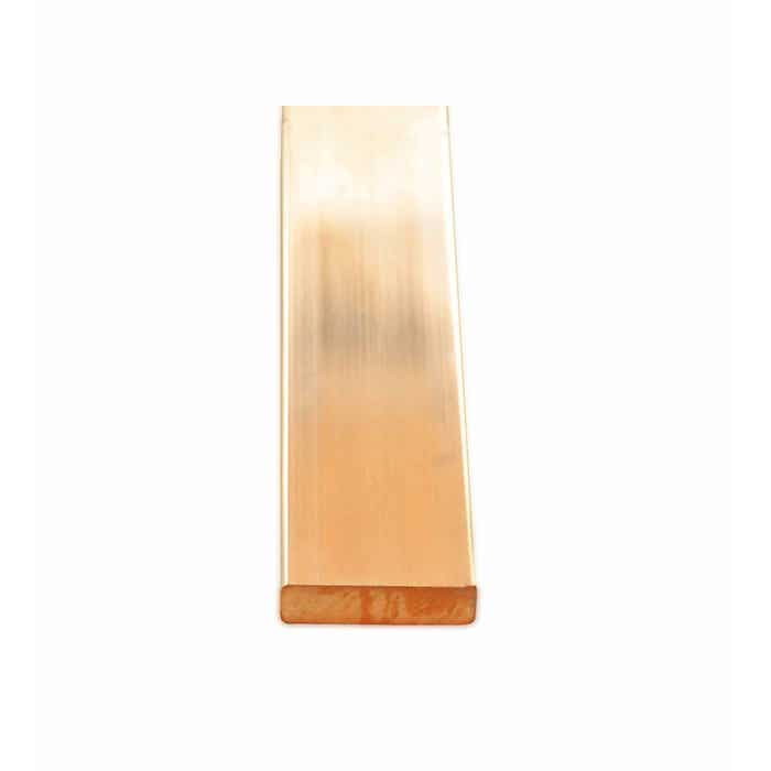 BAHRA BUSBAR - Copper Bar, 15x5mm, 4 Meters Length, Rounded Corners