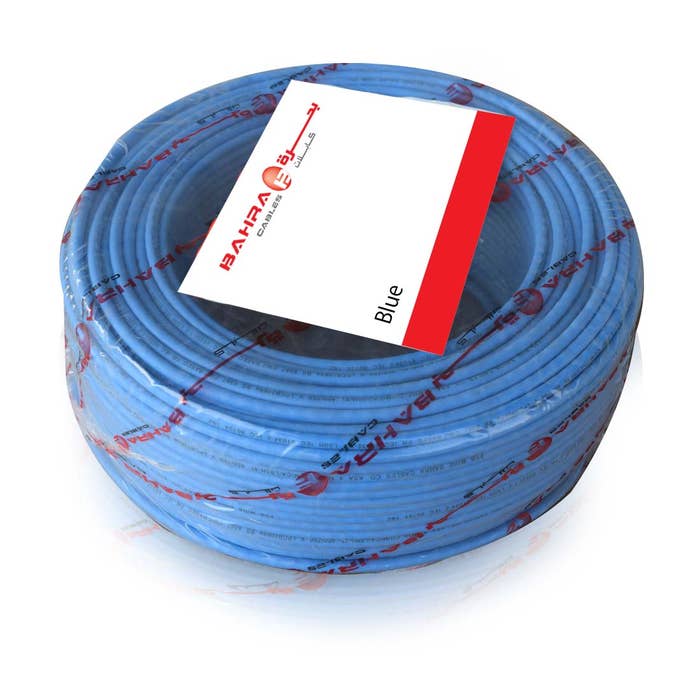 BAHRA CABLES - British Standard, MICA LSOH NYA Wire, 1x2.5mm, 450/750V, Blue