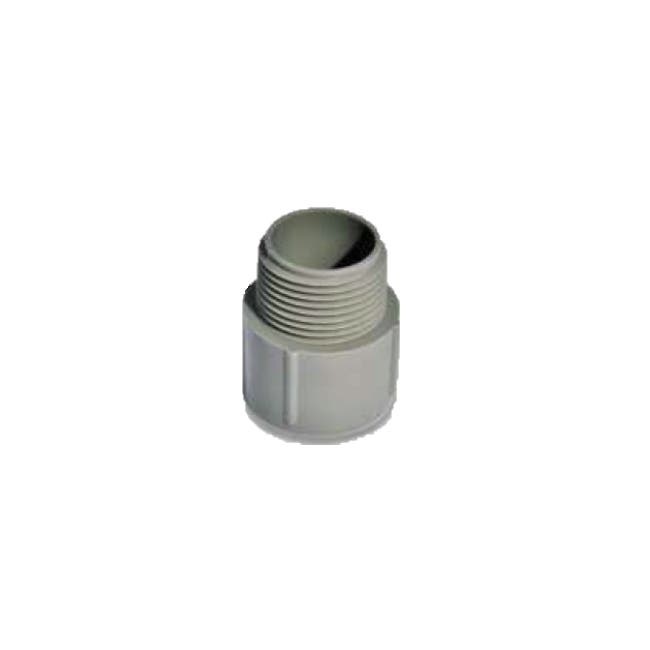 BAHRA CONDUIT - Male Adapter UPVC Nema Std 1/2", Grey