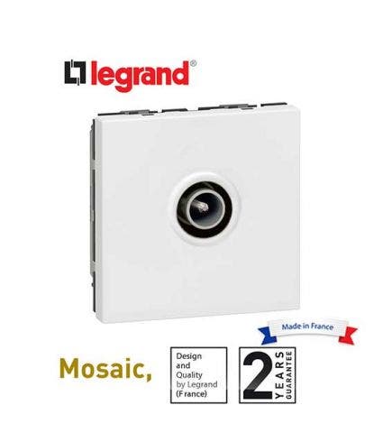 LEGRAND - TV Sokcet, Single Male 9.52, 2Mod, White
