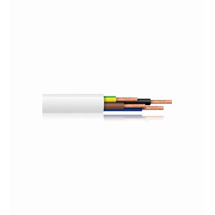 BAHRA CABLES - British Standard, Flexible Cable, 4x2.5mm, 300-500V, White
