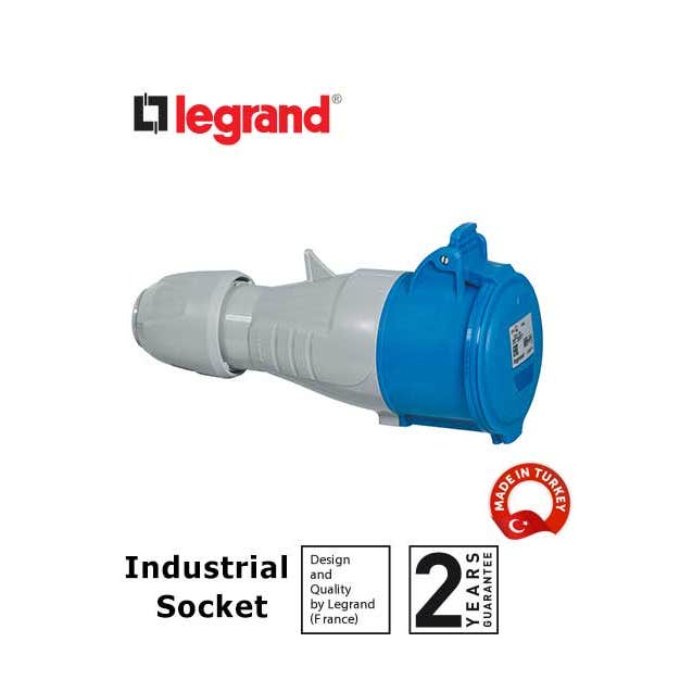 LEGRAND - Mobile Socket P17, IP44, 200/250 V~, 32 A, 2P+E