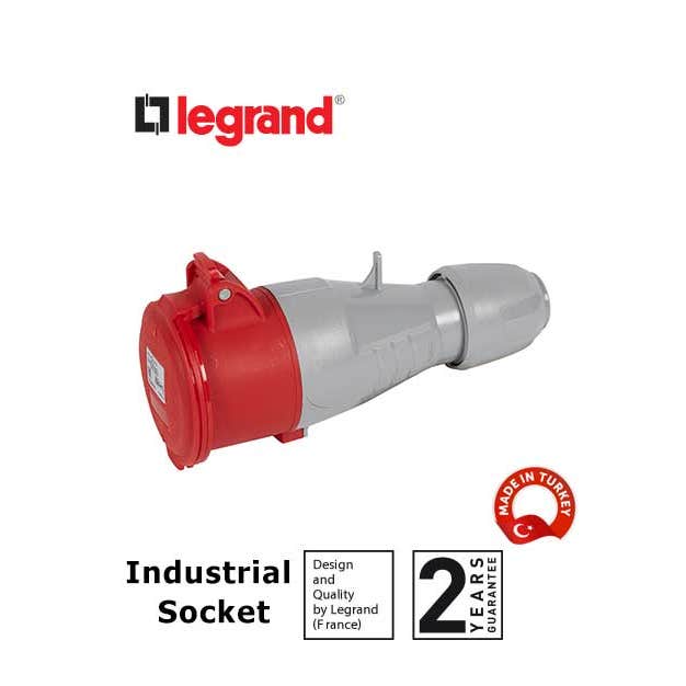 LEGRAND - Mobile Socket P17, IP44, 380/415 V~, 32 A, 3P+N+E