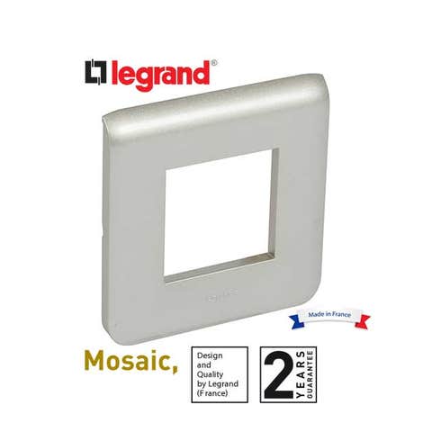 LEGRAND - Plate for 2 Modules 22.5 x 45 mm Titanium