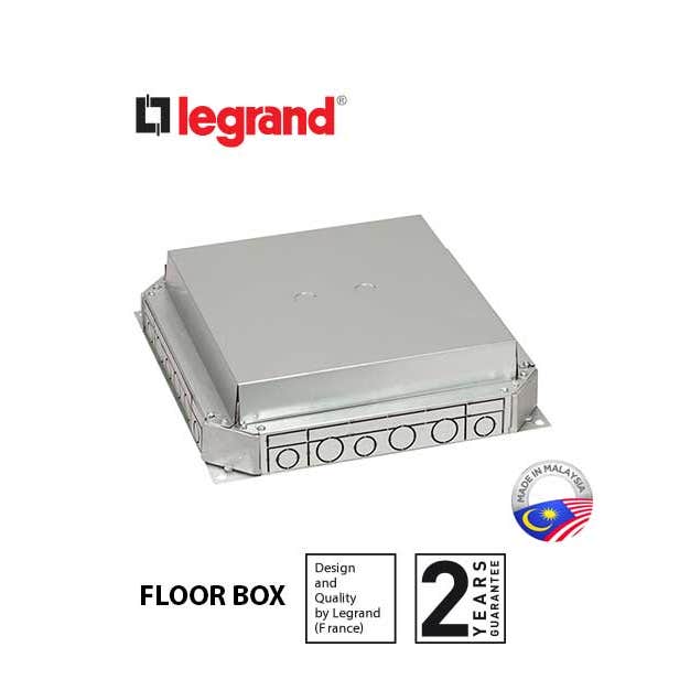 LEGRAND - Screed Floor Backbox, for Ducting Up to 225 mm, 3 Compartments