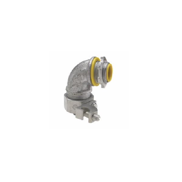 LIQ.TIGHT 90D ANGLE CONNECTOR INSULATED WITH GROUND MI 1 1/2"