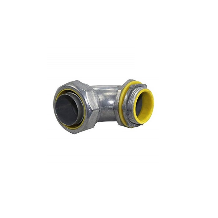 CROUSE HINDS - Liq.Tight 90D Angle Connector Insulated Zinc Die Cast 3/4, #LTB7590Dc