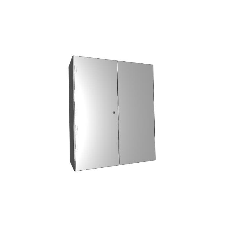 SCHNEIDER - ENCLOSURE 1400X1200X400mm, 2-Door WITHOUT PLATE