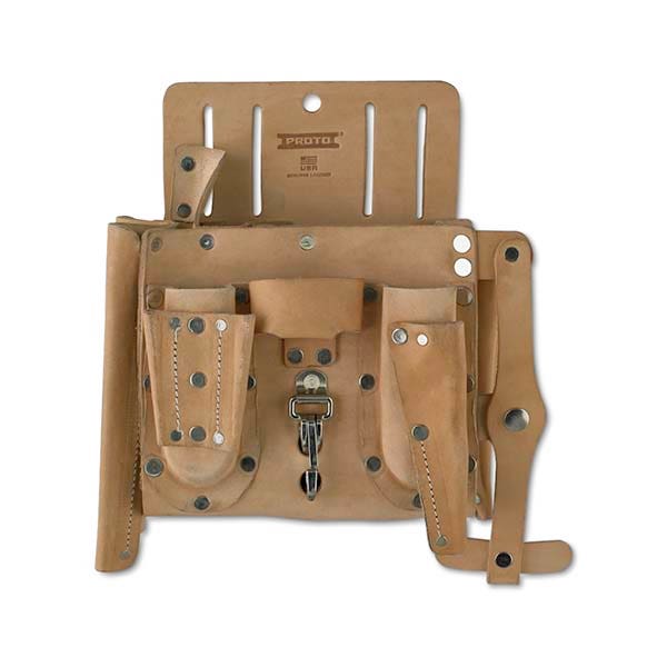 PROTO - Leather Extra Capacity Electrician's Tool Pouch, 14 Pockets