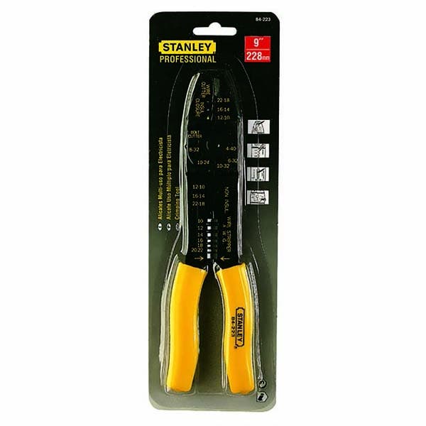 STANLEY - Crimping Pliers, 230mm, AWG 10-22