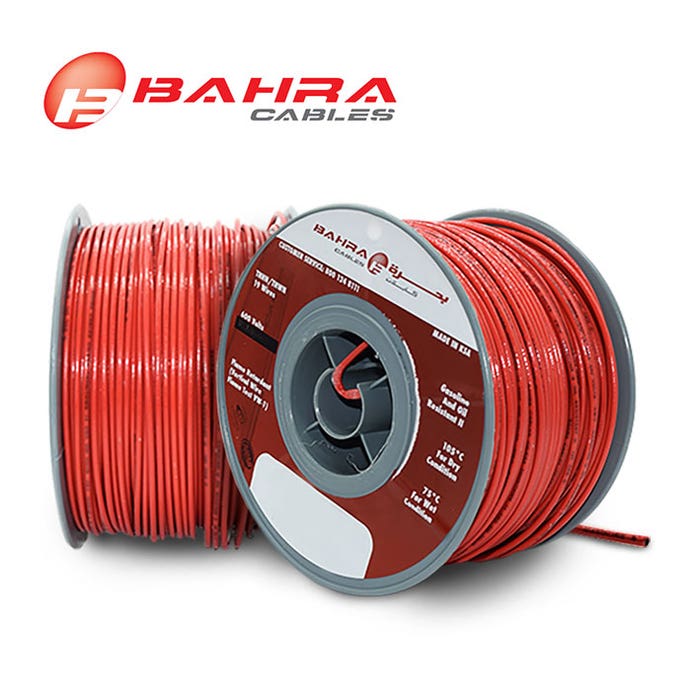 BAHRA CABLES - American Standard, THHN Wire, 10 AWG, 600V, Red 